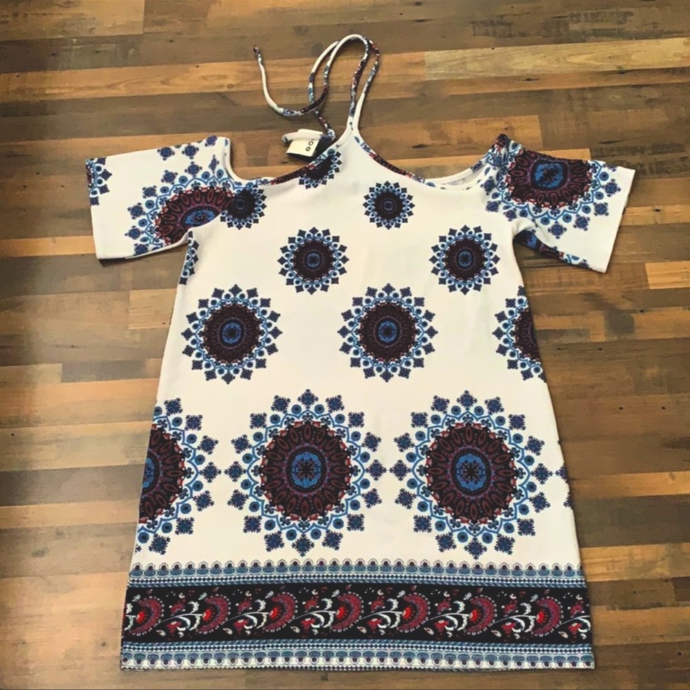 NWT Boohoo Paisley Mini Dress/Long Shirt size 12